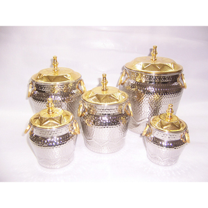 High Quality Stainless Steel Arabic Sugar Pot <b>Kettle</b> Set 4 <b>Gold</b>/Silver Modern Design Food Storage Carton Packaging Customizable - Product Image 1