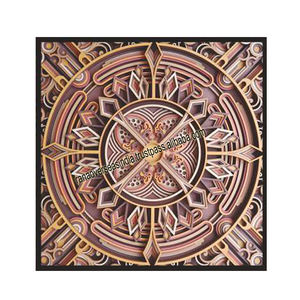 Panneau de décoration murale en bois gravé multicouche à motif scénique moderne de vente chaude pour hôtel ou décoration intérieure - Product Image 4