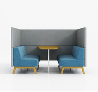 Vente en gros de meubles de bureau modernes pour la réception banc modulaire en tissu canapé pieds en métal une place du fabricant pour les ateliers