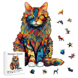 Rompecabezas de madera Animal Chat - Product Image 4