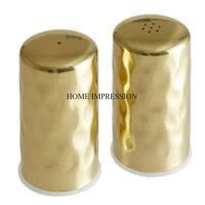 Metal resistente chapado en oro de alta calidad con tapa superior con acabado plateado, juego de molinillo de sal y pimienta de lujo para condimentar alimentos - Product Image 5