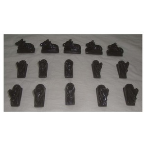 Nueva Estatua de Nandi con Diseño de Mármol, Superficie Sólida Pulida en Negro Puro, Esculturas de Dios en Piedra de Mármol Hechas a Mano - Product Image 1