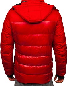 Chaqueta acolchada de invierno informal ajustada para hombre, con capucha y cierre de cremallera, abrigo cálido sólido, venta al por mayor de fábrica, estilo cómodo - Product Image 6