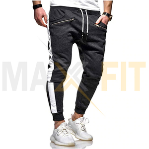 กางเกงวิ่งเอวสูงสำหรับผู้ชายกางเกงสเวตเตอร์ลำลองทรงสกินนี่มีเชือกผูกด้านข้างลายพรางผ้าแคนวาส - Product Image 4