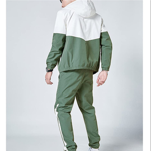 Pantalones y chaquetas apilados cortavientos personalizados, chándal de nailon con cremallera, chándal de poliéster de dos piezas para romper el viento para hombres y mujeres - Product Image 4