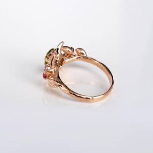 Anillo de Alejandrita Natural que Cambia de Color, Rama de Alejandrita, Plata de Ley, Lujo, Boda, Elegante, Uso Diario, Inspirado en la Naturaleza, Mágico - Product Image 2