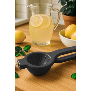 Exprimidor de limones y cítricos de metal fundido, apto para uso alimentario, resistente al óxido, NEGRO. - Product Image 5