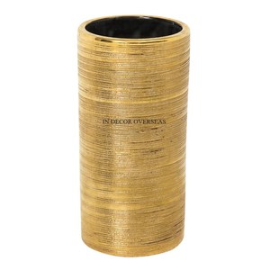 Juego de 3 floreros de Metal de calidad superior con acabado antiguo de cobre de diseñador de textura martillada de proveedor indio - Product Image 2