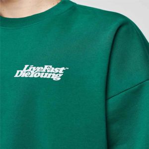 Suéteres extragrandes de manga larga con estampado de logotipo personalizado Sudaderas y sudaderas de talla grande para mujer - Product Image 6