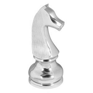 Sculpture de cheval minimaliste Eqtrian Silver Horse Figurine Sculpture abstraite Métal Artisanat Cheval Pièce maîtresse article décor à la maison - Product Image 4