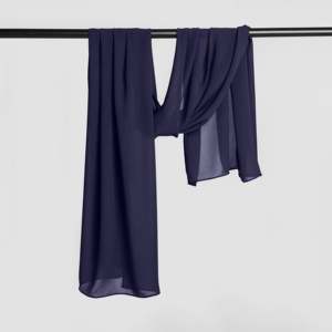 Hiyab Básico Azul Marino GAI, Elegante Pañuelo para la Cabeza y el Cuello - Product Image 4