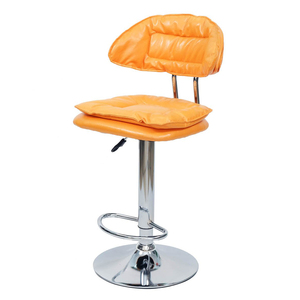 GAKJB-675 Contemporary <b>Bar</b> <b>Stool</b> with <b>Adjustable</b> Height Faux Leather Cushion Simple Design for Farmhouse or <b>Bar</b> Use - Product Image 6