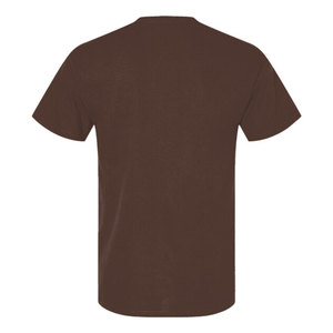 100% algodón transpirable fábrica Logo impresión camisetas bordado hombres cuello redondo manga Normal camiseta hombres camisetas - Product Image 6