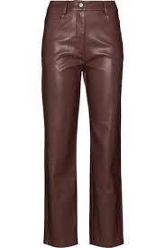 100% Genuine Natural Cow Hide Leather Waterproof Office <b>Lady</b> <b>Pants</b> Stylish Overalls Men Women Custom Logo Skinny Fit Colored - Product Image 4