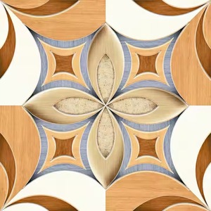 ไม้พิมพ์ดิจิตอลกระเบื้องเซรามิกคลาสสิกขนาด400x400มม. กระเบื้องปูพื้นไม้ดูเป็นไม้สีน้ำตาลสำหรับตกแต่งภายในบ้าน - Product Image 4