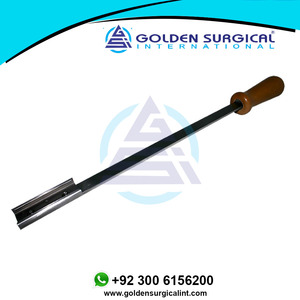 Raspador dental equino recto estándar de 21 pulgadas - Raspador molar de eje largo para cuchillas de 3 pulgadas - Herramienta profesional para odontología equina - Product Image 4