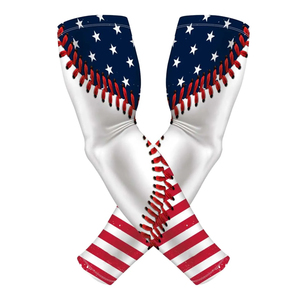 Baseball <b>Arm</b> <b>Sleeve</b> With Fire Ball Design Black <b>Compression</b> <b>Sleeve</b> For Unisex Adults UV Protection Printed Sport <b>Sleeve</b> - Product Image 2
