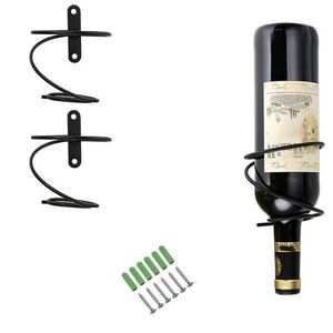 Organizador de exhibición de botellas de vino de diseño Vintage, soporte para botella de vino, decoración elegante chapada en cobre de Metal para Bar y hogar - Product Image 2