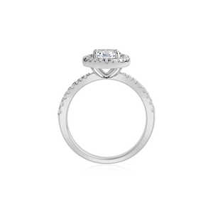 0.5 Carat American <b>Diamond</b> <b>Ring</b> From the Halo Collection 925 Silver - Product Image 1