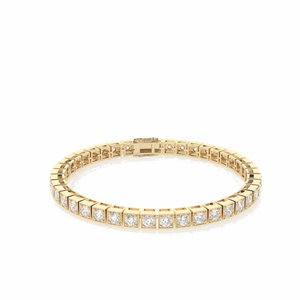 Pulsera de Tenis de Plata de Ley con Piedras Redondas - Product Image 4