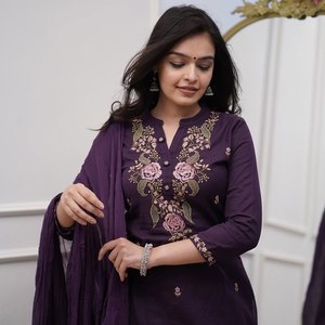 Nuevo Lanzamiento, Salwar Kameez Moderno Reversible Listo para Usar con Dupatta, Rayón Grueso para Todas las Temporadas - Product Image 2