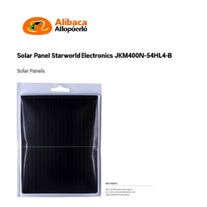 Panel Solar Starworld Electronics JKM400N-54HL4-B - Product Image 2
