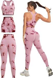 Ensemble de soutien-gorge de sport athlétique solide et short taille haute avec logo frontal, vêtements de sport pour femmes, entraînement de fitness, vêtements actifs, extensible dans quatre directions - Product Image 3