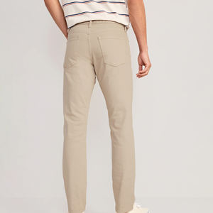 กางเกงวิ่งเอวกลางมีซิปสำหรับผู้ชาย, กางเกงกีฬาวิ่งพร้อมกระดุมปิดแบบถักและพิมพ์ลายตรงมีกระเป๋าด้านข้าง - Product Image 2