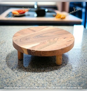 Tablero de pastelería rodante de madera redonda de diseño atractivo para el hogar y el restaurante Cocina que sirve tablero de Chapati rodante - Product Image 6