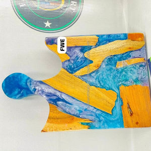 Planche à découper en bois artisanale de haute qualité, ustensiles de cuisine personnalisables, excellente couleur résine, durable, passe au lave-vaisselle, pour hacher - Product Image 6