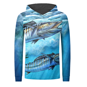 Jersey de pesca de manga larga para hombre 2025, sudaderas con capucha transpirables de verano, secado rápido, características transpirables, sublimación DTF - Product Image 2