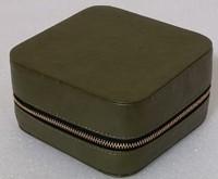 Boîte à bijoux de couleur olive sur mesure