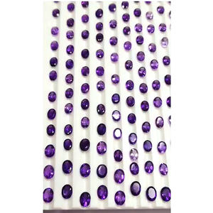 354ชิ้นของพลอยสีม่วงธรรมชาติ6x4 7x5 8x6 9x7มม. รูปไข่343 CTS ล็อต iroc ขายคุณภาพสูง katela อัญมณีตัดเรา $399 - Product Image 4