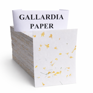 Papel Hecho a Mano con Pétalos de Flores Galladria, Hecho a Medida, para Invitaciones de Boda, Manualidades, Papelería Floral Reciclada y Sostenible - Product Image 1