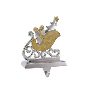 Soporte de media de Metal estilo granja para gancho de hierro decorativo de Navidad para colgar medias y calcetines de vacaciones - Product Image 5