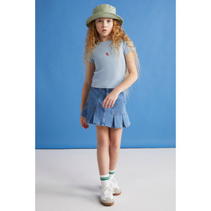 GRIMELANGE QUARTZ-GRM24021 95% algodón 5% elastano Camiseta para niñas Camiseta infantil - Product Image 3