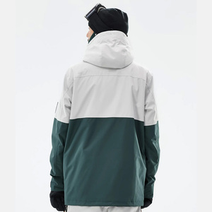 Vestes de ski d'extérieur à capuche coupe-vent à fermeture éclair en gros pour temps froid, manteaux de neige imperméables de haute qualité avec doublure en polaire pour hommes - Product Image 2