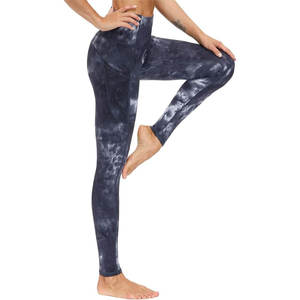 Women's High-Waisted Yoga Pants Quick-Drying Fitness <b>Leggings</b> with Solid <b>Pattern</b> Tight Fitting Running <b>Leggings</b> - Product Image 6