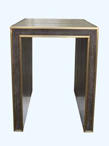 Table d'extrémité en bois massif rond en bois placage de frêne Style Antique Design moderne pour canapé salon chambre à coucher - Product Image 2