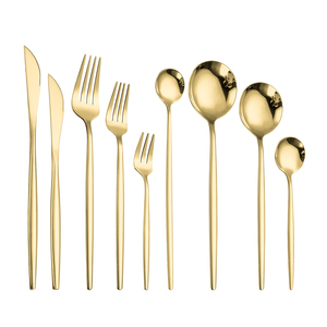 Ensemble de couverts en métal brillant poli, ensemble de couverts de luxe, ensemble de couverts décoratifs pour mariage royal, couverts en métal pour restaurant - Product Image 5