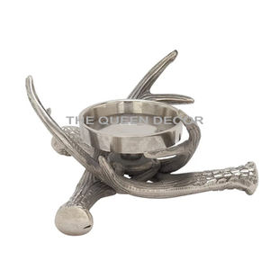 Portavelas con acabado dorado de forma única de Metal de aluminio con estilo moderno para fiestas de boda decoración de iluminación de Navidad de Año Nuevo - Product Image 3