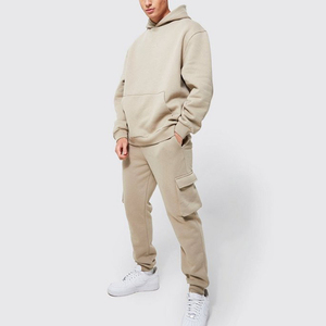 Conjunto de 2 piezas con logotipo personalizado de alta calidad para hombre, ropa deportiva de gimnasio de invierno, transpirable, liso, de gran tamaño, para correr, a prueba de viento, de talla grande - Product Image 4