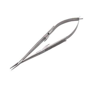 Portaagujas Castroviejo de 5.5 Pulgadas, Recto, con Bloqueo, Acero Inoxidable de Alta Calidad, Aprobado por la CE, Instrumento Manual de Clase II - Product Image 1