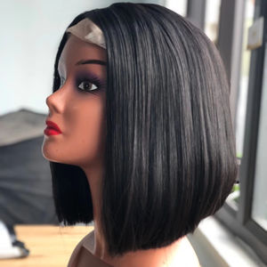 Perruque Bob 5*5 HD Lace Raw Cheveux Humains Vietnamiens 100% Couleur Naturelle Décolorés Femmes Noires Vendeur Meilleure Qualité Cheveux - Product Image 1