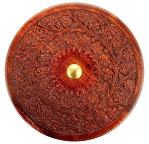 Boîte à roti en bois fabriquée à la main avec un design indien traditionnel pour le stockage et le stockage des aliments Chapati - Product Image 4