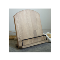 Support de livre de cuisine pliable en bois classique, écologique et portable, à un seul niveau, pour comptoir de cuisine, support de lecture, décoration intérieure