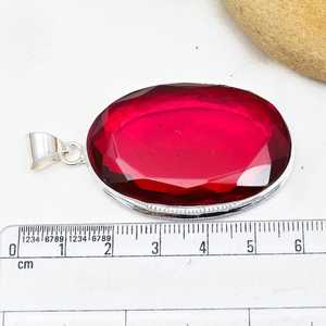 Pendentif Rubellite en Argent Sterling 925 Fait Main, Collier en Pierre Précieuse Certifié IGI, Bijou Unique, Cadeau de Fêtes pour Enfants et Femmes - Product Image 6