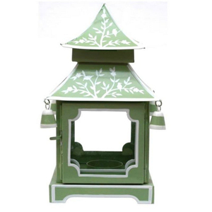 Lámpara de Pared Vintage Estilo Pagoda Chinoiserie, Pintada a Mano en Color Blanco Marfil y Detalles en Dorado, Iluminación Decorativa para el Hogar - Product Image 5