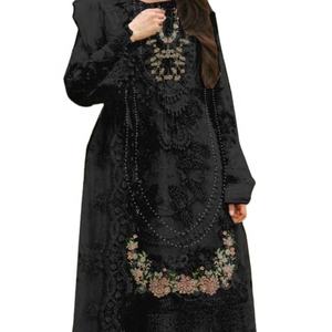 2023 vente chaude Collection de luxe robe de mariée indienne pakistanaise en mousseline de soie Salwar Kameez costume pour les fêtes - Product Image 1