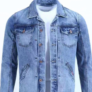 High Quality Vintage Winter Casual Streetwear <b>Denim</b> <b>Jacket</b> Double Pocket Design Windproof Eco-Friendly Made Durable 100% Cotton - Product Image 4